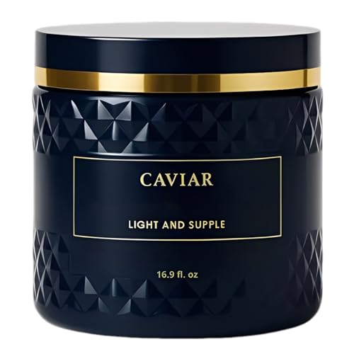 Caviar Bloom Korean Hair Mask - Korean Caviar Deep Repair Hair Mask (16.9 fl.oz.), Replenishing Moisture Hair Masque | Replenishes Dry, Coarse, Damaged Hair (1 PC)