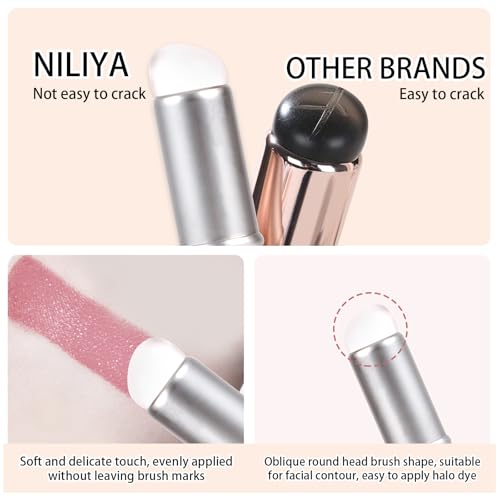 2PCS Silicone Lip Brushes, Lip Applicator, Makeup Brush for Concealer, With Gradient Color Handle£¨Pink + Purple£©