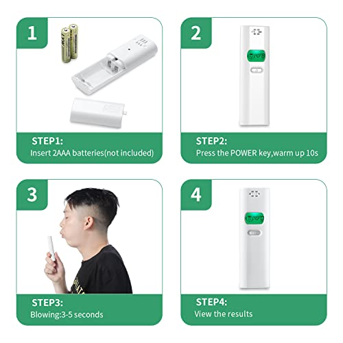 Professional Bad Breath Tester - Portable Oral Odor Detector, Breath Smell Analyzer & Monitor Tool for Personal Oral Cavity Testing