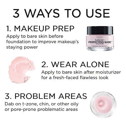 L'Oreal Paris Magic Perfecting Base Face Primer, 0.5 FL (oz)