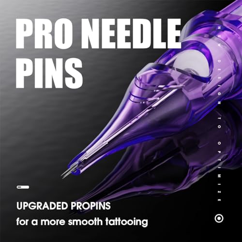 Mast Pro2 Tattoo Needles Cartridges #12 Round Liner 1RL, 3RL, 5RL, 7RL, 9RL Mixed Sizes 50 Count of One Box Disposable Pro Needle Pins Membrane