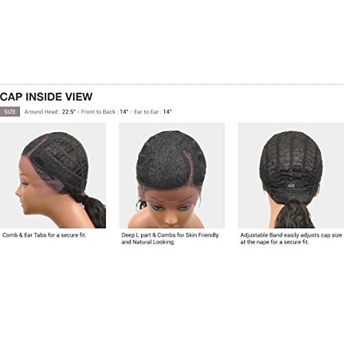 Zury Sis Beyond Synthetic Hair Laced Front Wig - BYD LACE H CRIMP 16 (1 Jet Black)