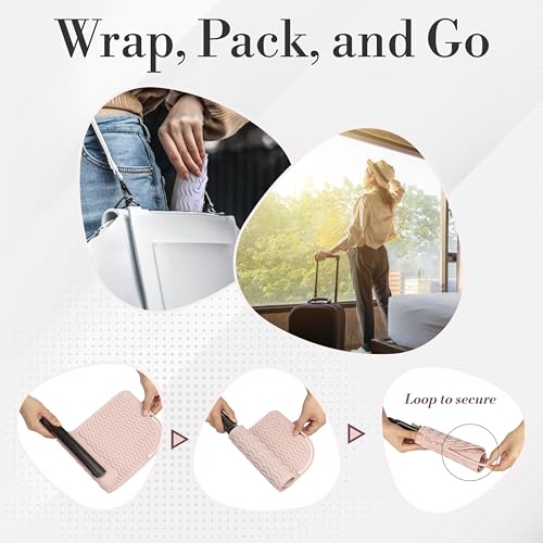 Heat Resistant Mat - Curling Iron Holder - Straightener pad - Flat Iron Holder - Silicone Mat for Hair Tools - Hot Tool Mat - Salon Tools - Hot Iron Holster - Vanity Mat - Vanity Accessories for Women