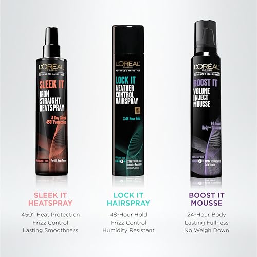 L'Oreal Paris Hair Care Advanced Hairstyle Boost It Volume Inject Mousse, 8.3 Ounce