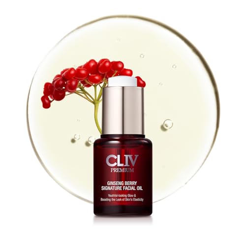 CLIV Ginseng Berry Premium Facial Oil, Moisturizing, Elasticity, Nourishing (Face Oil 0.67 fl.oz)