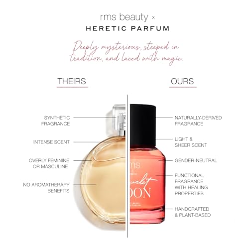 RMS Beauty x Heretic Scarlet Moon Eau De Parfum - Unisex Perfume, Luxury and Clean Perfume for Women and Men, Orange Cedarwood Cologne for Women