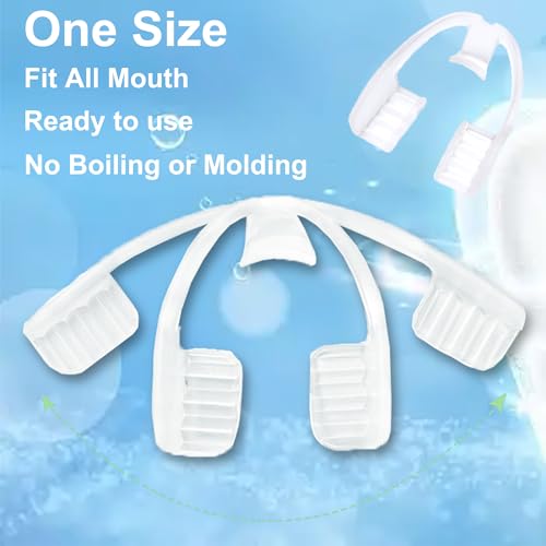 Mouth Guard for Grinding & Clenching Teeth with Portable Hygiene Case | Anti-Slip & Soft Hook Design BPA Free | Disposable & Ready to Use - No Need to Boil/Mold | One Size Fits All 10 Count