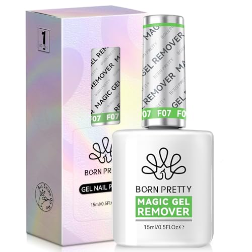 Born Pretty Magic Gel Nail Polish Remover, HEMA&TPO FREE,Quickly Remove Nail Polish in 2-5 Minutes,No Need for Foil Soaking Or Wrapping