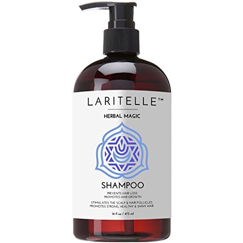 Laritelle Organic Unscented Shampoo | Hair Strengthening & Clarifying | Hypoallergenic, Sulfate-Free | With Rosemary & Saw Palmetto