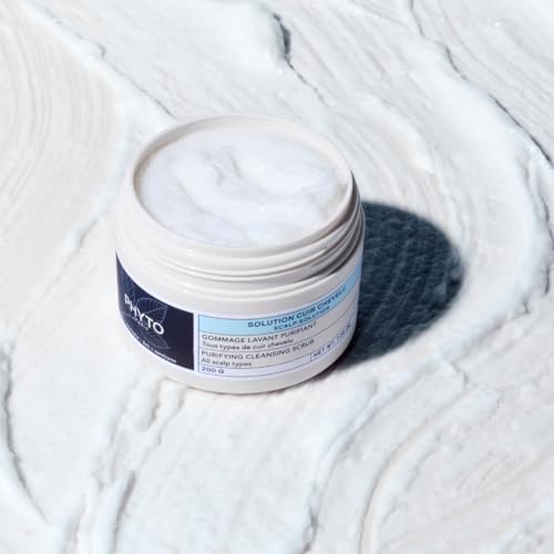 PHYTO SCALP SOLUTIONS Purifying Cleansing Scrub ? Exfoliating Sea Salt & Eucalyptus Scalp Detox ? Silicone & Sulfate-Free ? Refreshes & Balances Oily Scalp ? 7.05 oz