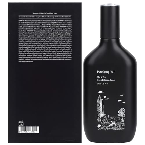 Pyunkang Yul PKY Black Tea Deep Infusion Toner for Anti-Aging, Rich Moisture Toner for Fine Line Care & Firmer Facial Skin, Zero-Irritation, Korean Skincare (4.39 Fl. Oz, 130ml)