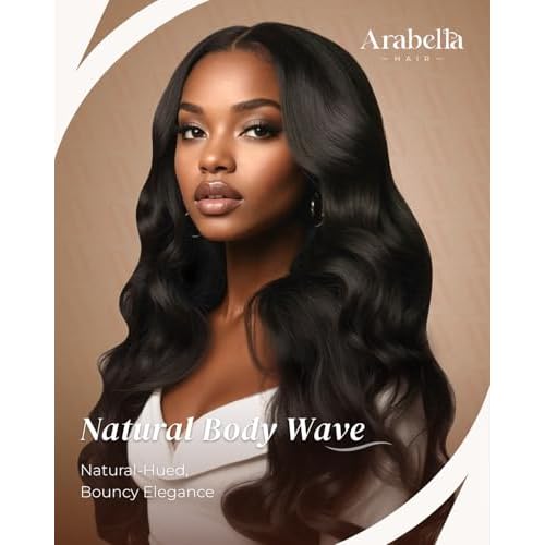 Arabella 6x5 Wear and Go Glueless Wig 12a Glueless Wigs Human Hair Pre Plucked Pre Cut 210% Density Loose Body Wave Lace Front Wigs Human Hair 100% Pre Bleached Knots Wig (20inch, 5X6 Body Wave)