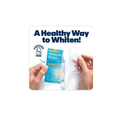 Lumineux Teeth Whitening Strips Kit - 9 Treatments - Peroxide Free - Enamel Safe for Whiter Teeth - Whitening Without The Sensitivity - Dentist Formulated - Sensitivity Free