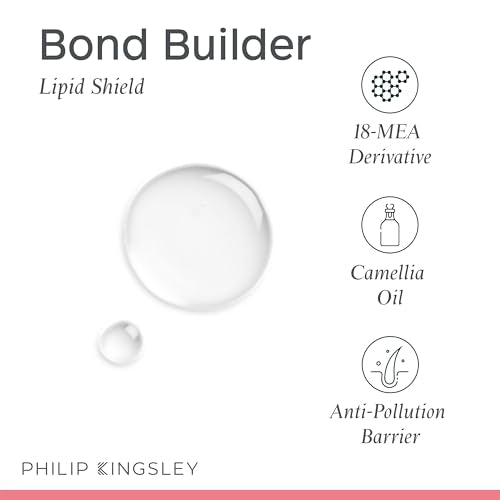 PHILIP KINGSLEY | Bond Builder Lipid Shield | Restorative Hair Oil Treatment for Dry and Damaged Hair | Heat Protectant Hair Moisturizer that Replenishes Dry and Damaged Hair | 1.01oz