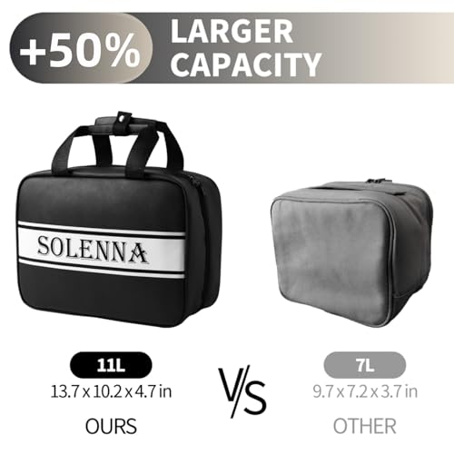 Solenna Black Travel Toiletry Bag for Women Men, Large Waterproof Leather Makeup Cosmetic Bag with 2 Removable Clear Bags, Portable Hanging Make Up Bag Bathroom Shower Toiletries Travel Organizer