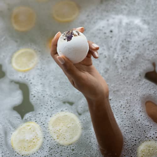 Handmade Bath Bombs Gift Set 6 Pack, Scented with Essential Oils, Spa Gift for Women