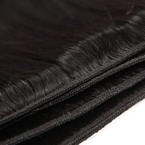 Bundles Human Hair 20 22 24 Inch Straight Wave Natural Human Hair Bundles Total 300g 11A Unprocessed Brazilian Soft Quick Weave Soft Sewn In Hair for Black Women