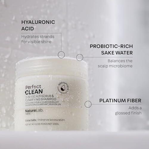 NatureLab.TOKYO Perfect Clean & Repair Treatment Duo: Perfect Clean 2-in1 Clarifying Scalp Scrub and Shampoo 8.1 oz & Perfect Repair Treatment Masque 6.7 oz