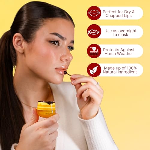 Original My Bee Balm Lip Balm ? Hydrating Lip Care with Watermelon, Strawberry & Honey Pot ? Moisturizing Balm for Dry, Chapped & Cracked Lips with Propolis, Honey & Vitamin E