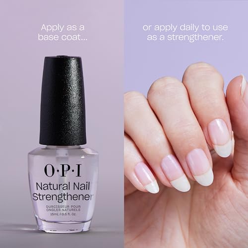 OPI Nail Lacquer Base Coat | Clear Nail Polish Base Coat |Chip Resistant, Protects Nails, Prevents Discoloration