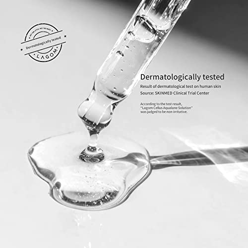 LAGOM Cellus Aqualane Solution | Korean Serum for Face, Vegetable Squalane, Skincare for Glass Skin, Deep Moisturization, Barrier Strengthening 1.69 Fl Oz