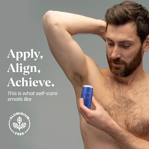Aluminum-Free Deodorant for Men ? 3-Pack Long-Lasting Clean Deodorant Set ? Sandalwood, Amber & Sea Salt Scents ? Odor Protection with Essential Oils ? No Baking Soda, Paraben-Free