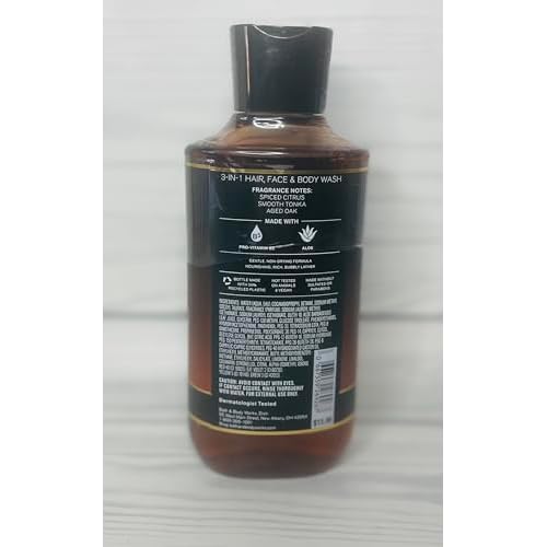 Bath & Body Works Men's Single Barrel Bourbon 3-in-1 Hair, Face & Body Wash 10 Ounce