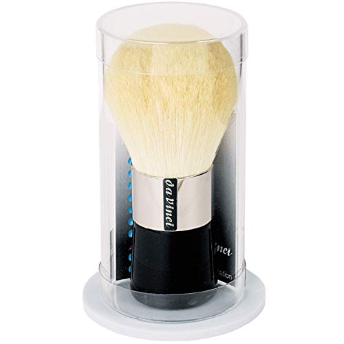 da Vinci Cosmetics Series 9993 Classic Powder Brush, Oval White Natural Hair with Short Freestanding Handle, 11 Gram