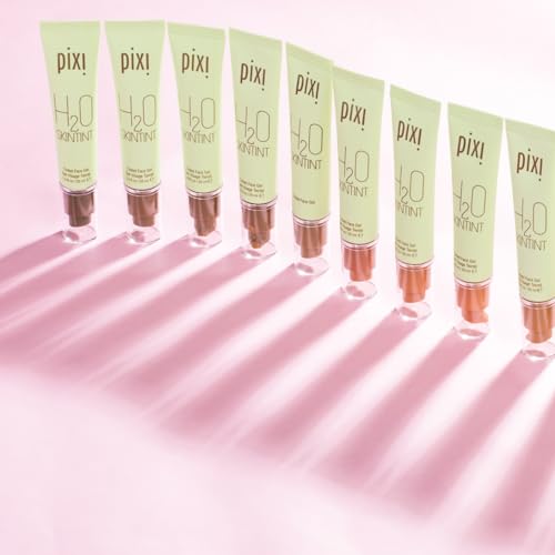 Pixi H2O SkinTint | Tinted Gel Moisturizer | Lightweight, Hydrating & Water-Resistant | Evens Tone & Reduces Redness | Vanilla | 1.2 fl oz/35 ml
