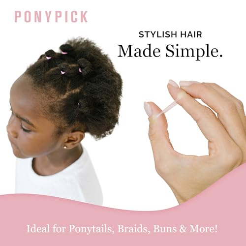 By Lolly - 500 Clear Rubber Hair Ties for Girls and Toddlers - Elastic Hair Bands and Disposable Plastic Hair Accessories