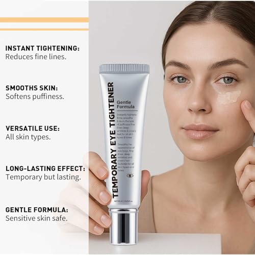 Temporary Eye Tightener, Perfection Primer Tightener Eye Cream, Instant Eye Tightener Easy-Wear Formula ? Ultimate Lift & Smooth Finish 20mL