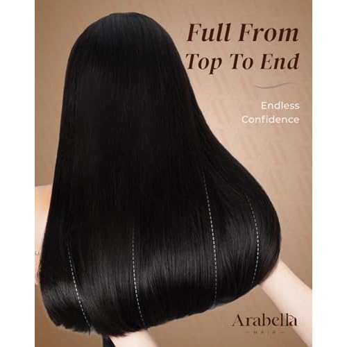 Arabella Hair 5x6 Glueless Wigs Human Hair Pre Plucked Pre Cut 230% Density Glueless Wigs 100% Human Hair 12a Pre Plucked Bleached Knots Straight Wig Human hair (18inch, 5X6 Straight Wig)