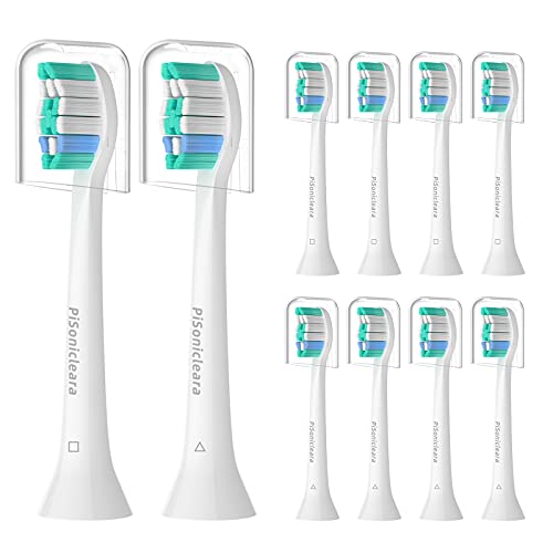 Replacement Toothbrush Heads(10 Pack) Compatible with Philips Sonicare Brush Heads for Hx6920, 4100 2 Series, HX9023 Hx6240 Hx6610 Snap on Electric Tooth Brush Refill