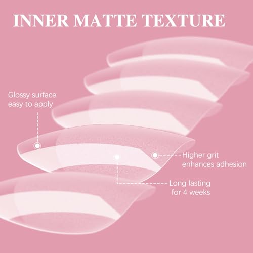 Short Almond Nail Tips, SSWSBYKE 300pcs 15 Sizes Gel Acrylic Nail Tips for Full Cover Pre-Shaped Fake Nails Tips Half Matte Press On Nails for Extension Home DIY Salon