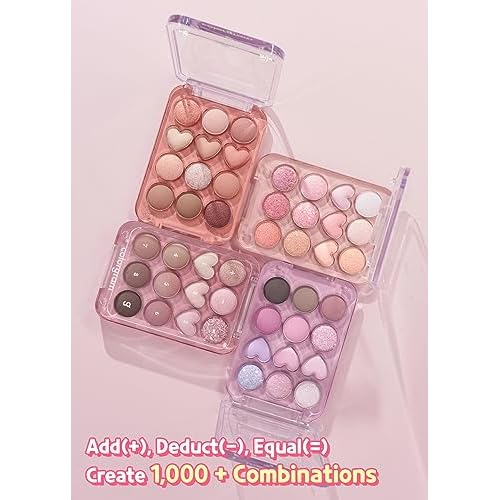 COLORGRAM Pin Point Eyeshadow Palette 04 Bright+Cool | Eyeshadow Palette for Daily makeup, Ultra-Blendable, Matte, Glitter, Shimmer Shades