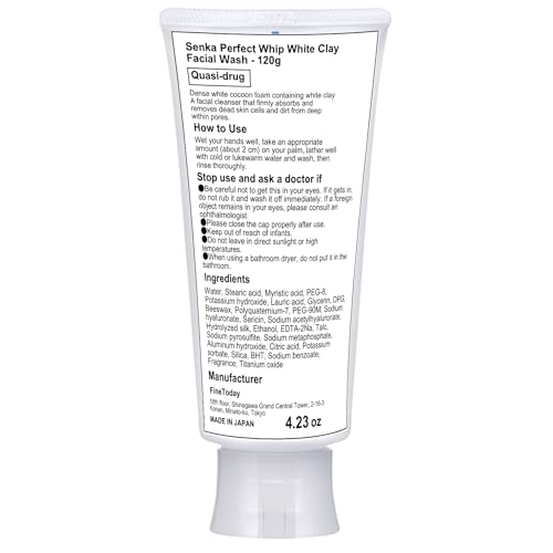 Senka Perfect Whip White Clay n Facial £×ash - 120g Blotting Paper Set