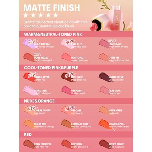 SHEGLAM Color Bloom Liquid Blush-Pink Slip