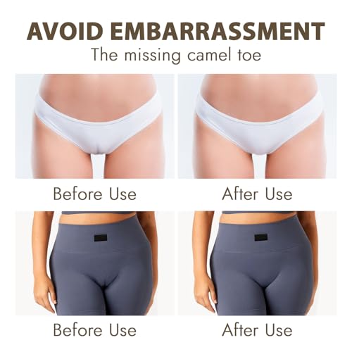 3 Pack Camel Toe Concealer, Seamless Camel Toe Hider, Reusable Anti Camel Toe Silicone Insert, No Camel Toe Underwear Guard, Cameltoe Concealer Cover (Y Shape, L)