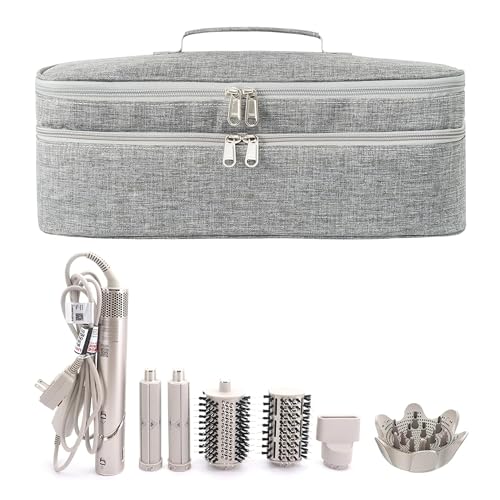 Hair Tools Travel Bag Compatible With Shark Flex Style Attachment, Shark Airwrap Flexstyle, Dyson Airwrap | Travel Case For Sharkflex Styler | (Grey)