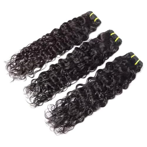20 20 20 Inch Water Wave Bundles Human Hair 100% Unprocessed Curly Brazilian Virgin Hair Wet And Wavy 3 Bundles Human Hair Natural Black