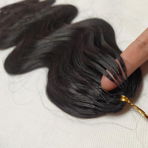 Pre-Separated Crochet Knotless Hair Extensions Body Wave Feather Crochet Human Hair Seamless Reusable for Women Hair 22inch 120g 100strands