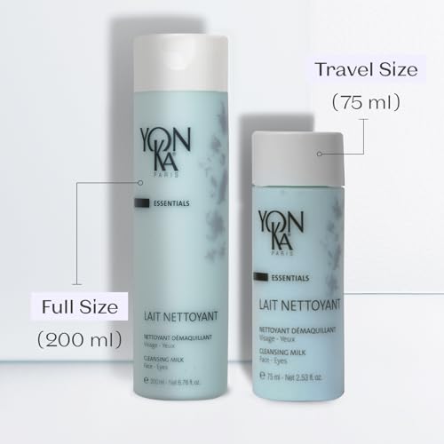 Yonka Lait Nettoyant Facial Cleanser, Gentle Milk Cleanser & Makeup Remover, Daily Plant Based Wash, Moisturize and Balance Skins pH, All Skin Types, Paraben-Free