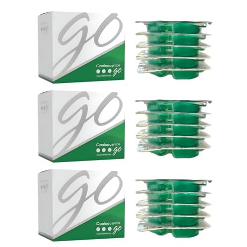 Opalescence Go 15% Mint - Prefilled Teeth Whitening Trays - 4 Treatments (3 Packs) - Made by Ultradent. 4648-3
