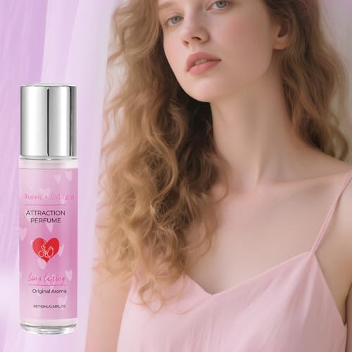 2PCS Pheromone Perfume for Women, Long Lasting Women's Cologne Travel Size, Pheromone Perfumes Attract Men, Roller Ball Design, Portable and Fruity