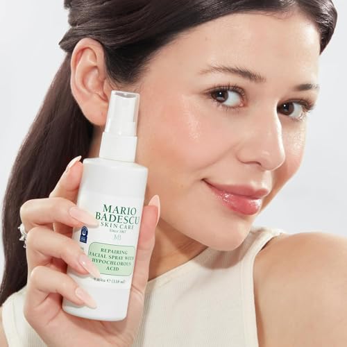 Mario Badescu Repairing HOCl Facial Spray with Hypochlorous Acid ? Soothes & Calms Angry, Irritated Skin, Reduce Redness & Flare-Ups ? pH Balancing, Non-Irritating Cleanser, Fragrance-Free