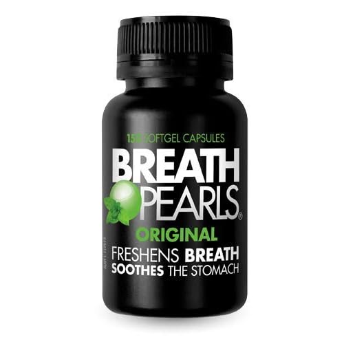Breath Pearls Original 150 Softgels x 6 Pack (900 Softgels) - Freshens Bad Breath Mints