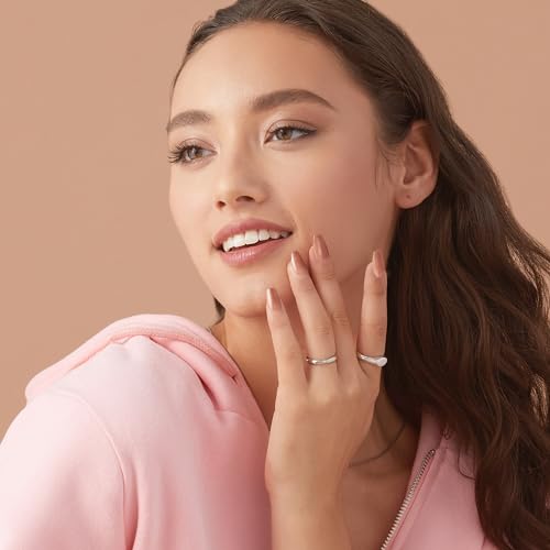 KISS imPRESS No Glue Mani Press On Nails, Bare but Better, 'Flare', Medium Neutral, Medium Size, Coffin Shape, Includes 30 Nails, Prep Pad, Instructions Sheet, 1 Manicure Stick, 1 Mini File