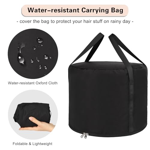 CUBETASTIC 2-Piece Hairstylist Travel Bag Set: Large Capacity, Heat Resistant, Professional Makeup & Waterproof Shower Bag