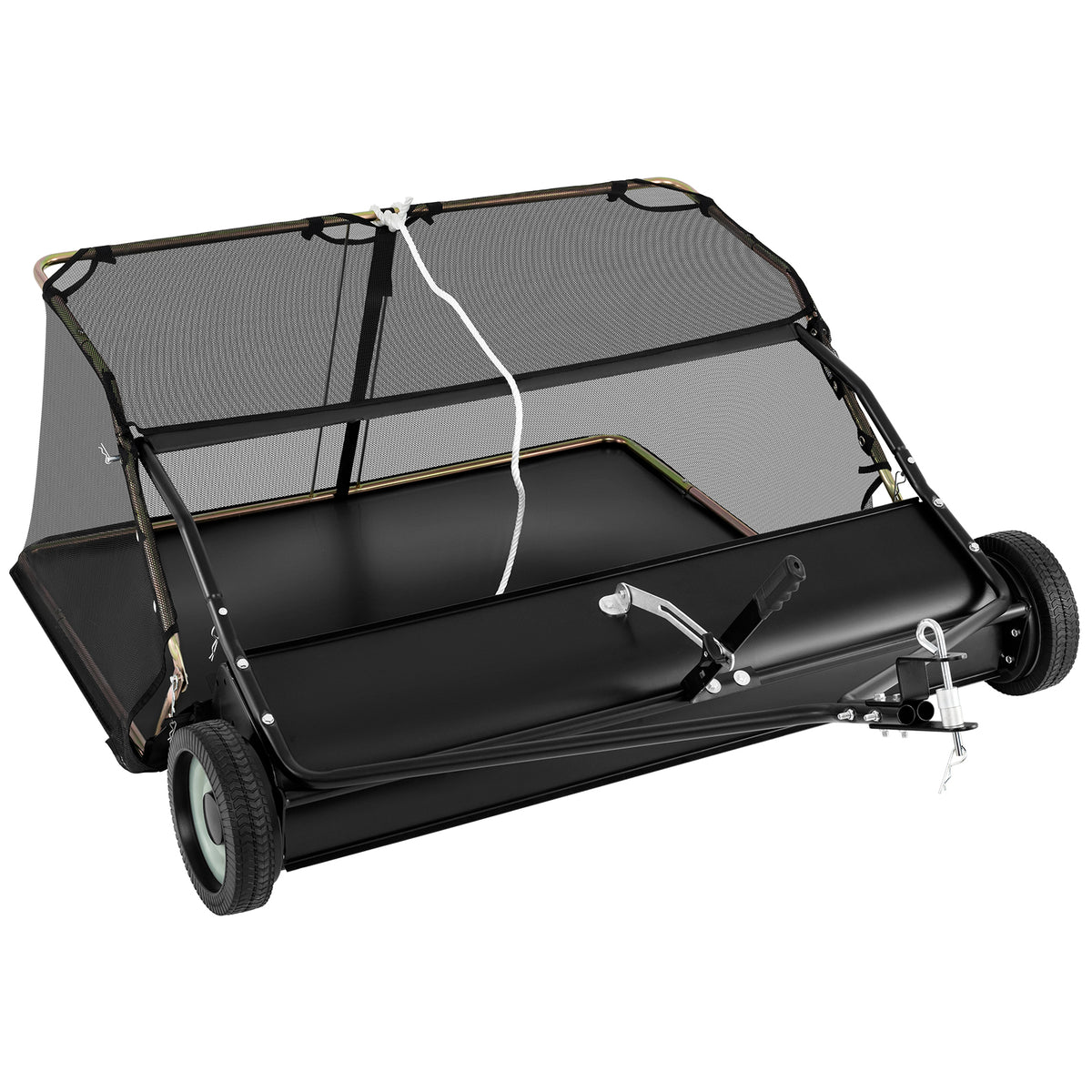 42/48 Inch Tow-Behind Lawn Sweeper with 26/27 Cu.FT Hopper Bag