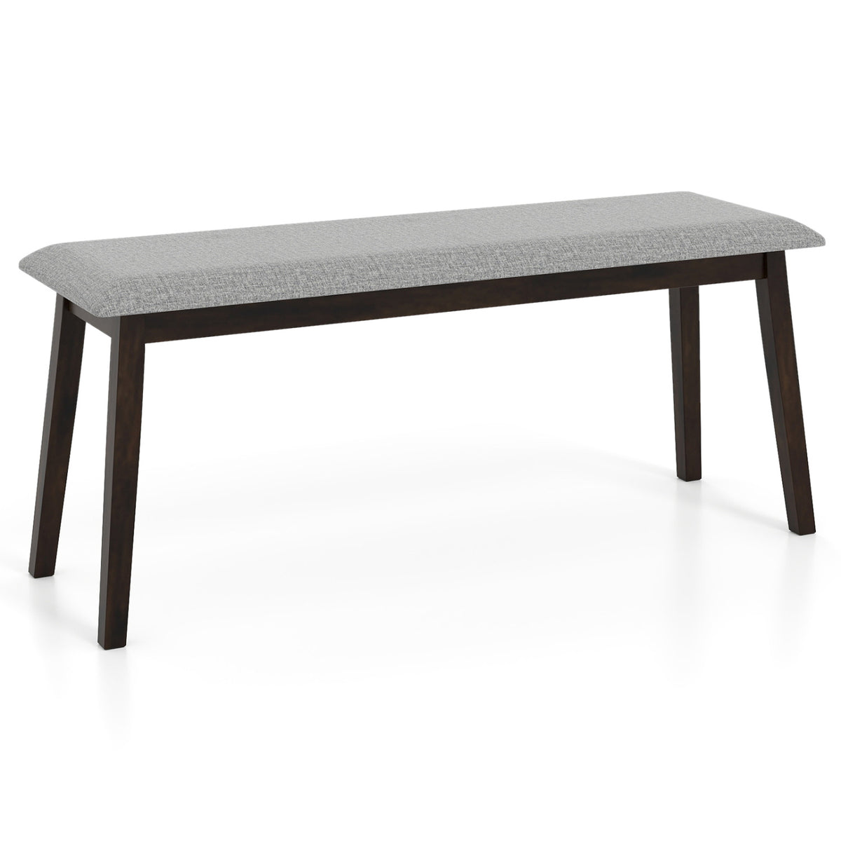 43.5 Inch Upholstered Entryway Bench - Gray